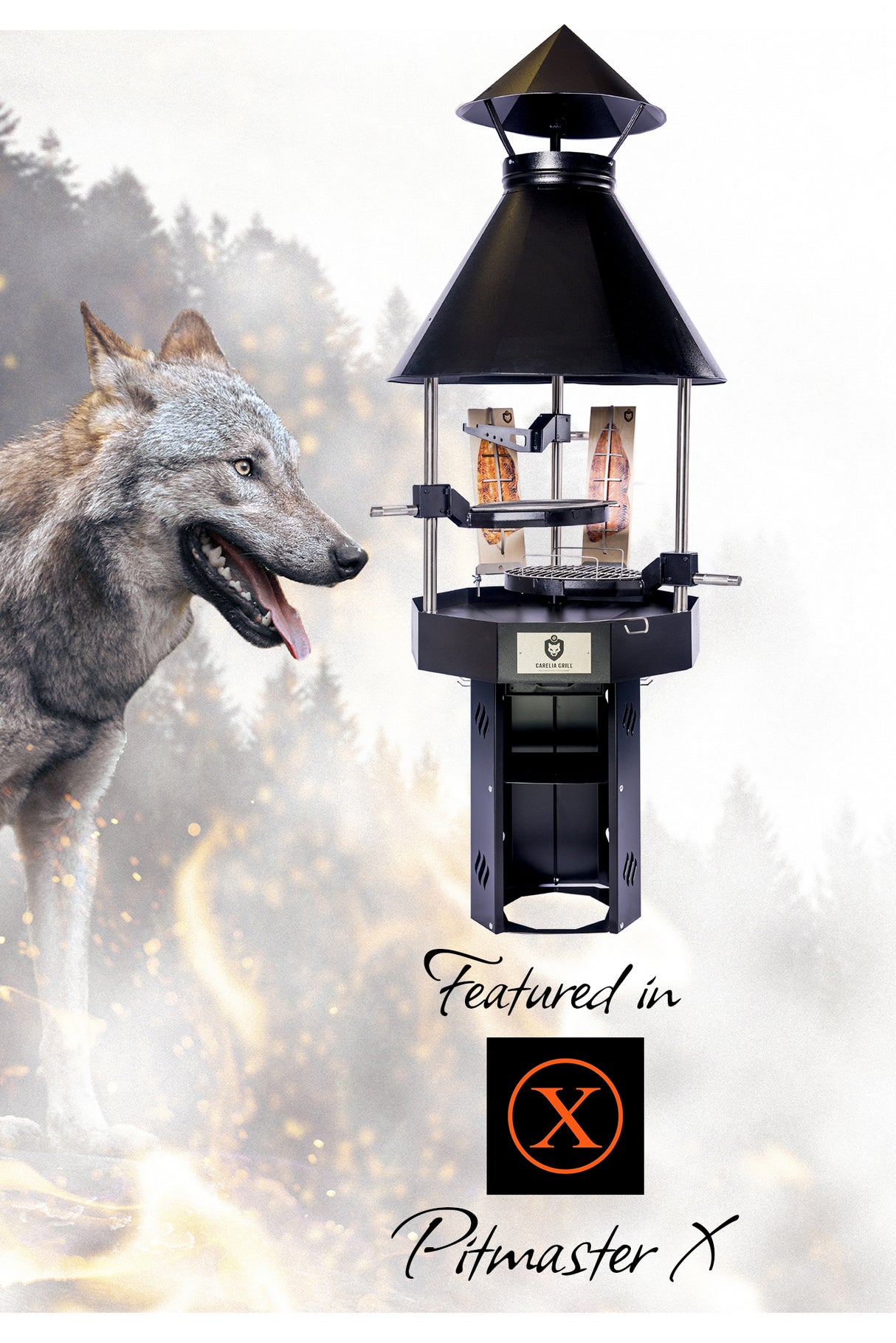 CARELIA GRILL® 9K-80 KORKEA PREMIUM PIHA- JA KOTAGRILLI