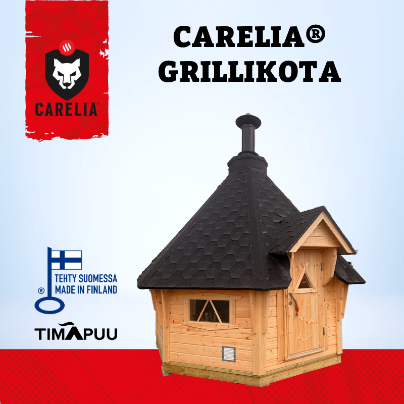 Carelia® Grillikota 9,9 m2 valmistettu suomessa