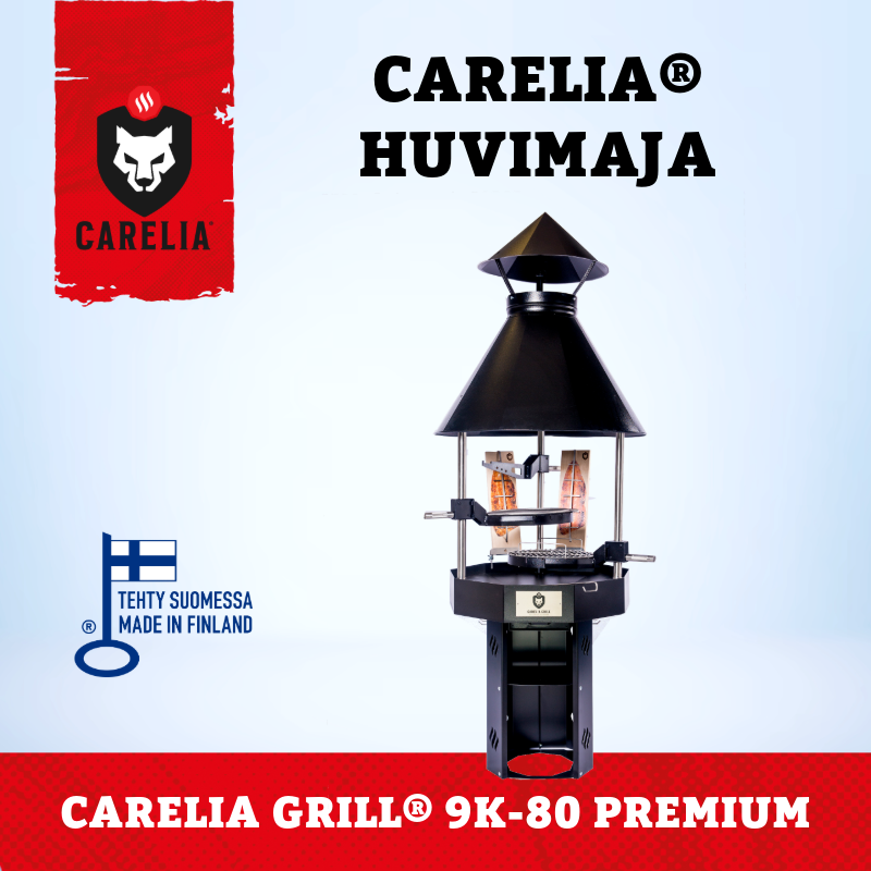 Carelia® Huvimaja 9,9 m2 kotagrillillä