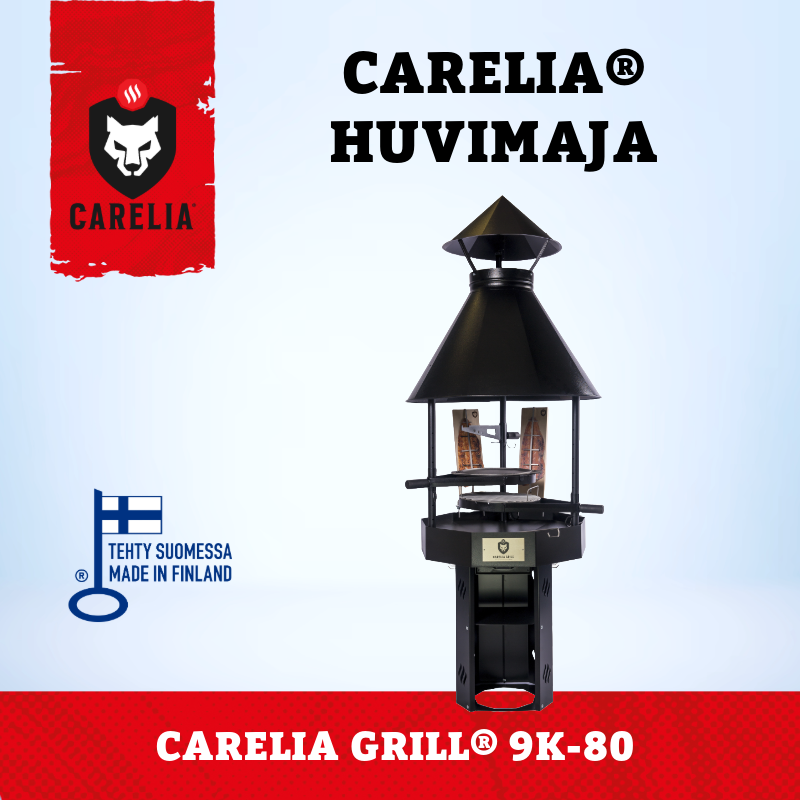Carelia® Huvimaja 9,9 m2 kotagrillillä