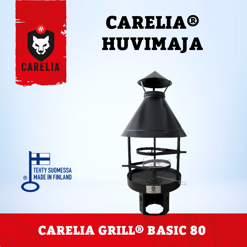 Carelia® Huvimaja 9,9 m2 kotagrillillä