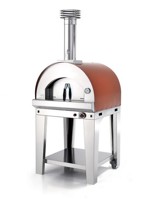 Fontana Forni Margheritan jalusta/vaunu on erinomainen lisävaruste, kun haluat asettaa pizzauunin tyylikkäälle ja helposti liikuteltavalle paikalle! HUOM. Tämä jalusta sopii vain kaasukäyttöiselle Margheritalle.