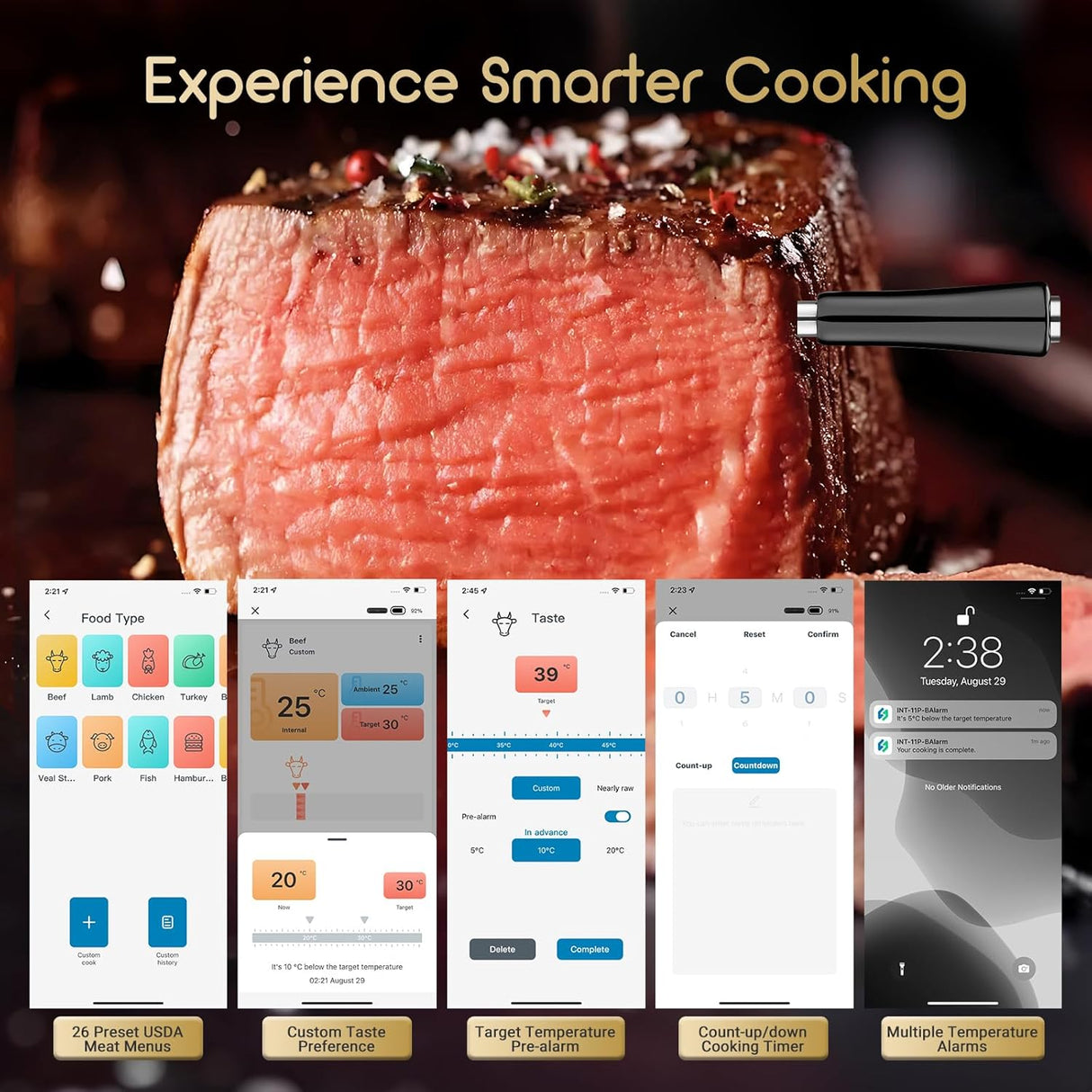 Inkbird langaton paistomittari INT-11P-B