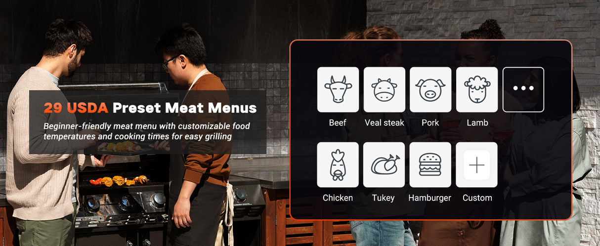 Inkbird paistomittari neljällä anturilla IB-0822-BO