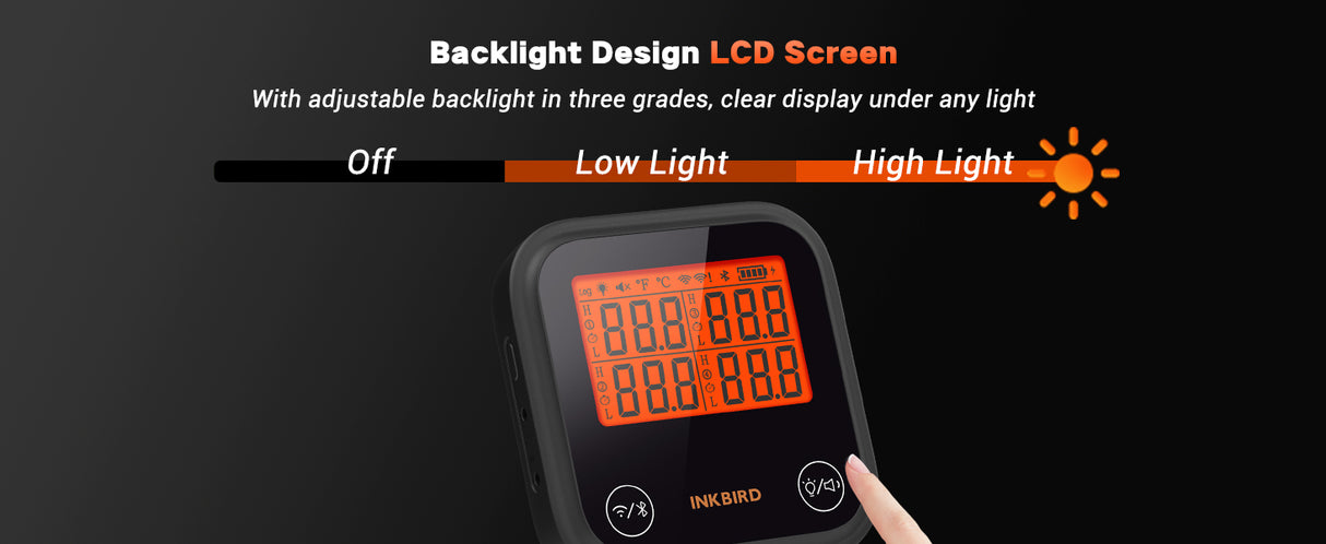 Inkbird paistomittari neljällä anturilla IB-0822-BO