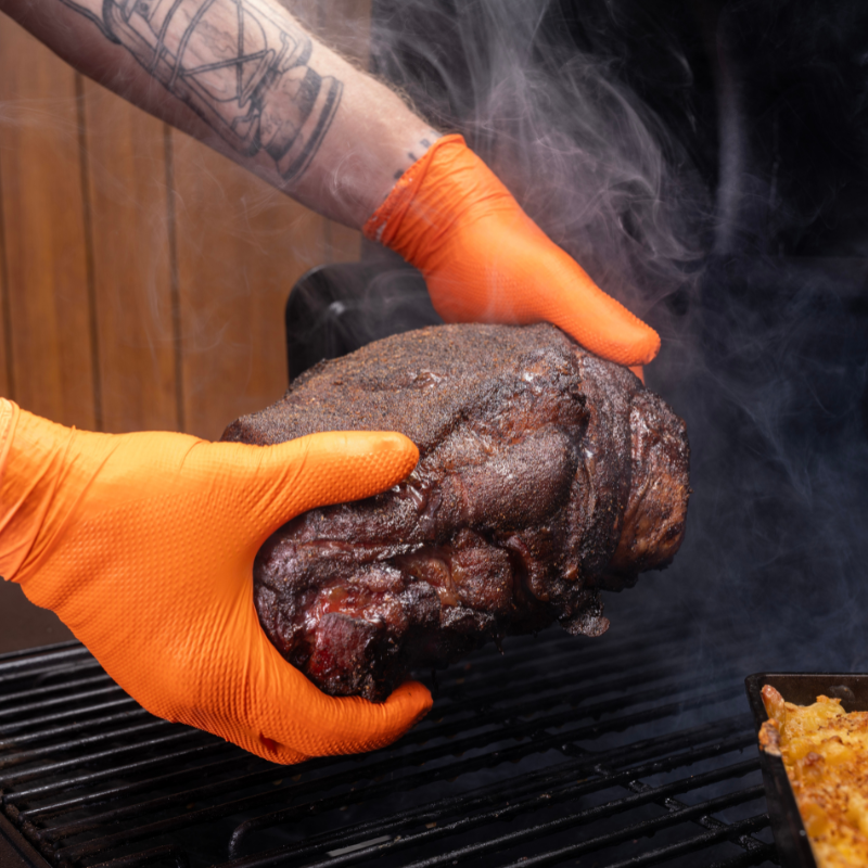Traeger_kertakäyttöhanskat- puuvilla- ja kertakäyttökäsineet kuuman ruoan käsittelyssä