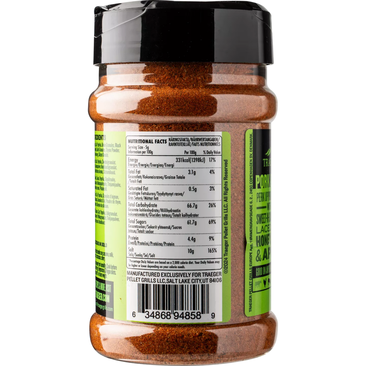 Traeger sian- ja siipikarjan mausteseos - etiketti/tuoteseloste