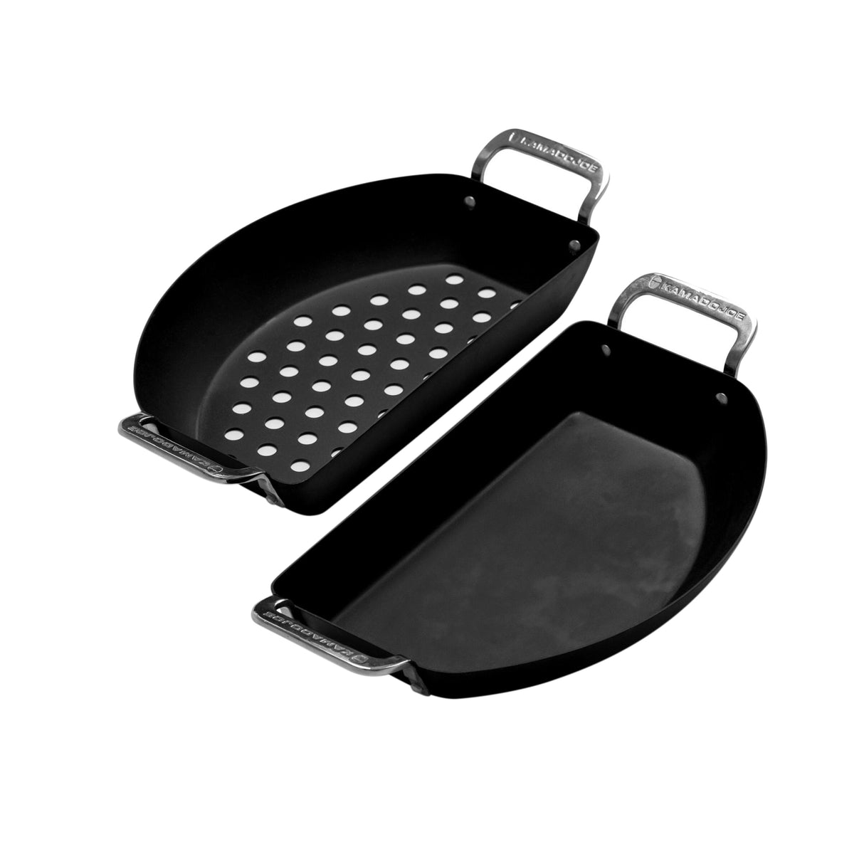 Kamado Joe® Karbon Steel Hiiliteräksiset puolikuu-pannut