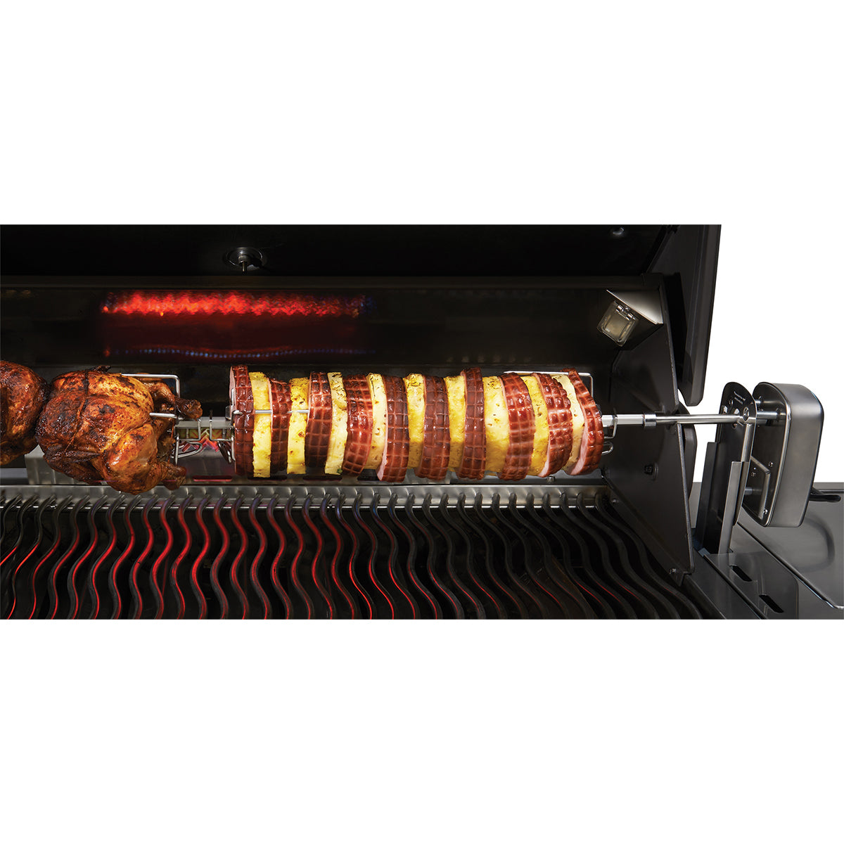 Napoleon Rotisserie-paistinkäännin P450, P/PRO500, LE485 & LEX485 -kaasugrilleihin