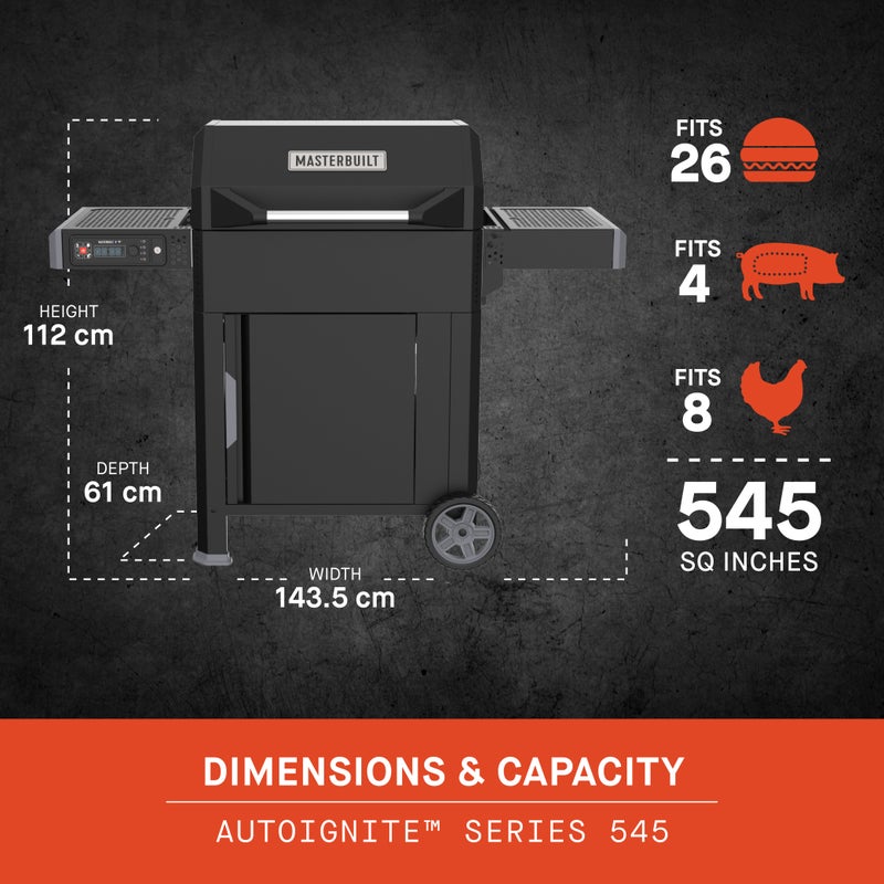 Masterbuilt AutoIgnite™ 545 WiFi Hiiligrilli & Savustin