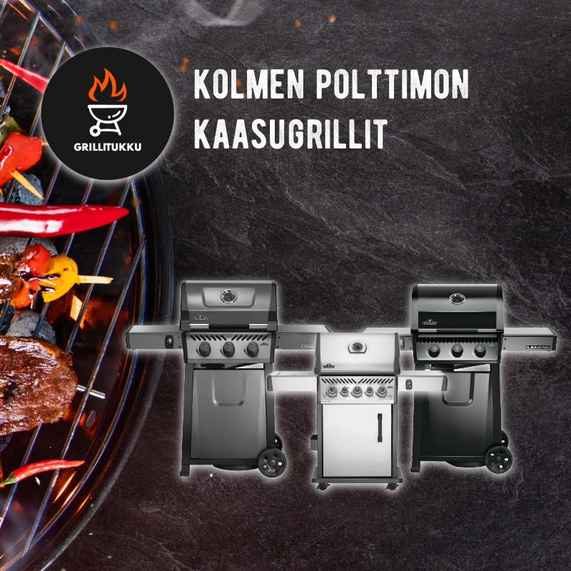 Grillitukku - kolmen polttimon kaasugrillit