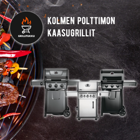 Grillitukku - kolmen polttimon kaasugrillit