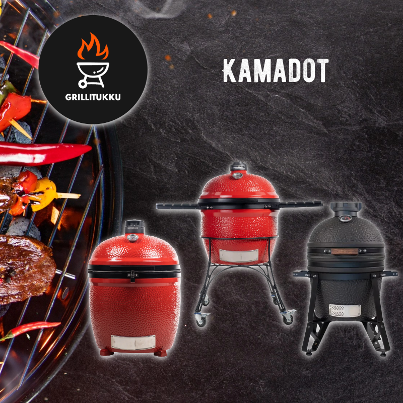 Grillitukusta Kamado-grillien laaja valikoima