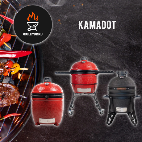 Grillitukusta Kamado-grillien laaja valikoima
