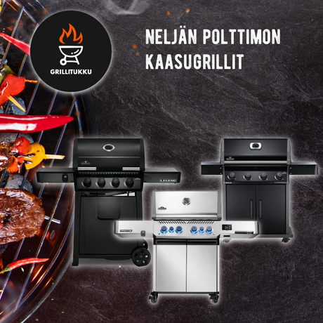 Grillitukku Neljän polttimon kaasugrillit