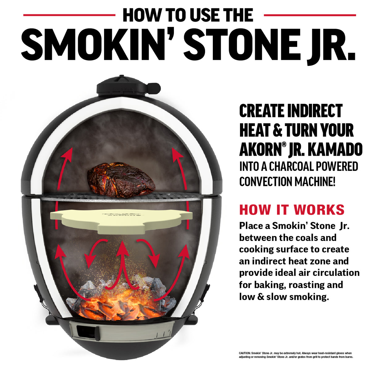 Char-Griller® Akorn Jr. Lämmönjakolevy