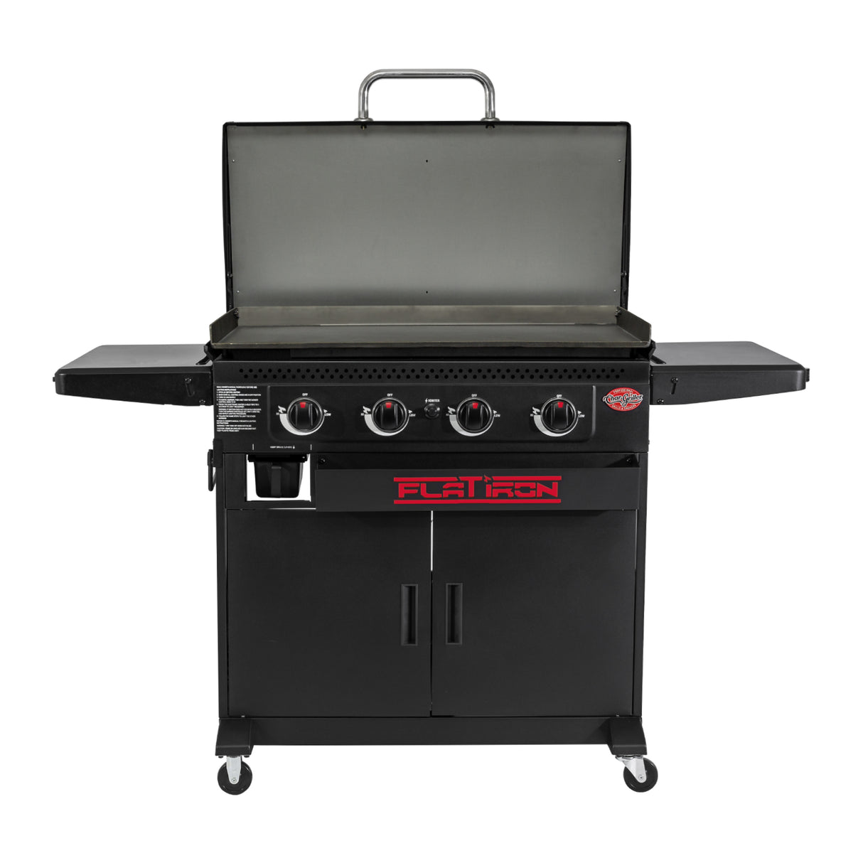 Char-Griller® Flat Iron™ Premium 4-polttimon kaasukäyttöinen parilagrilli