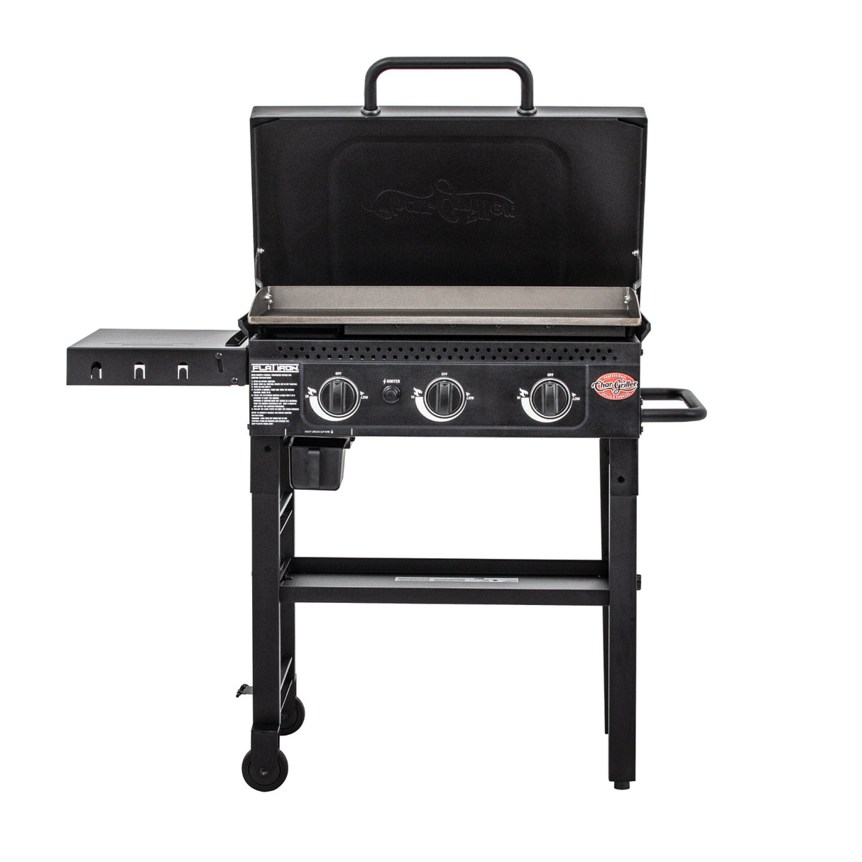 Char-Griller® Flat Iron™ 3-polttimon kaasukäyttöinen parilagrilli
