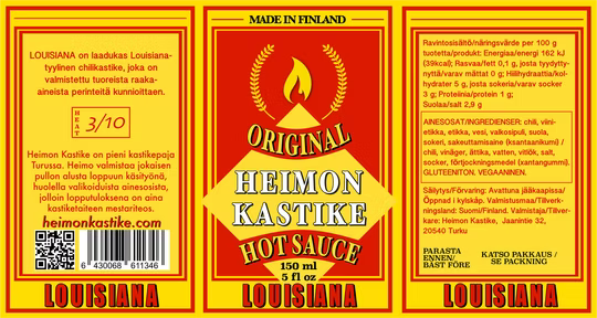 Heimon Kastikkeet - Hot Sauces 150ml