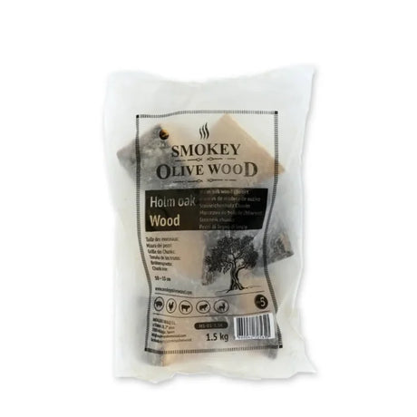 SMOKEY OLIVE WOOD - Holm Oak, tammi savustuspalat 1,5 kg