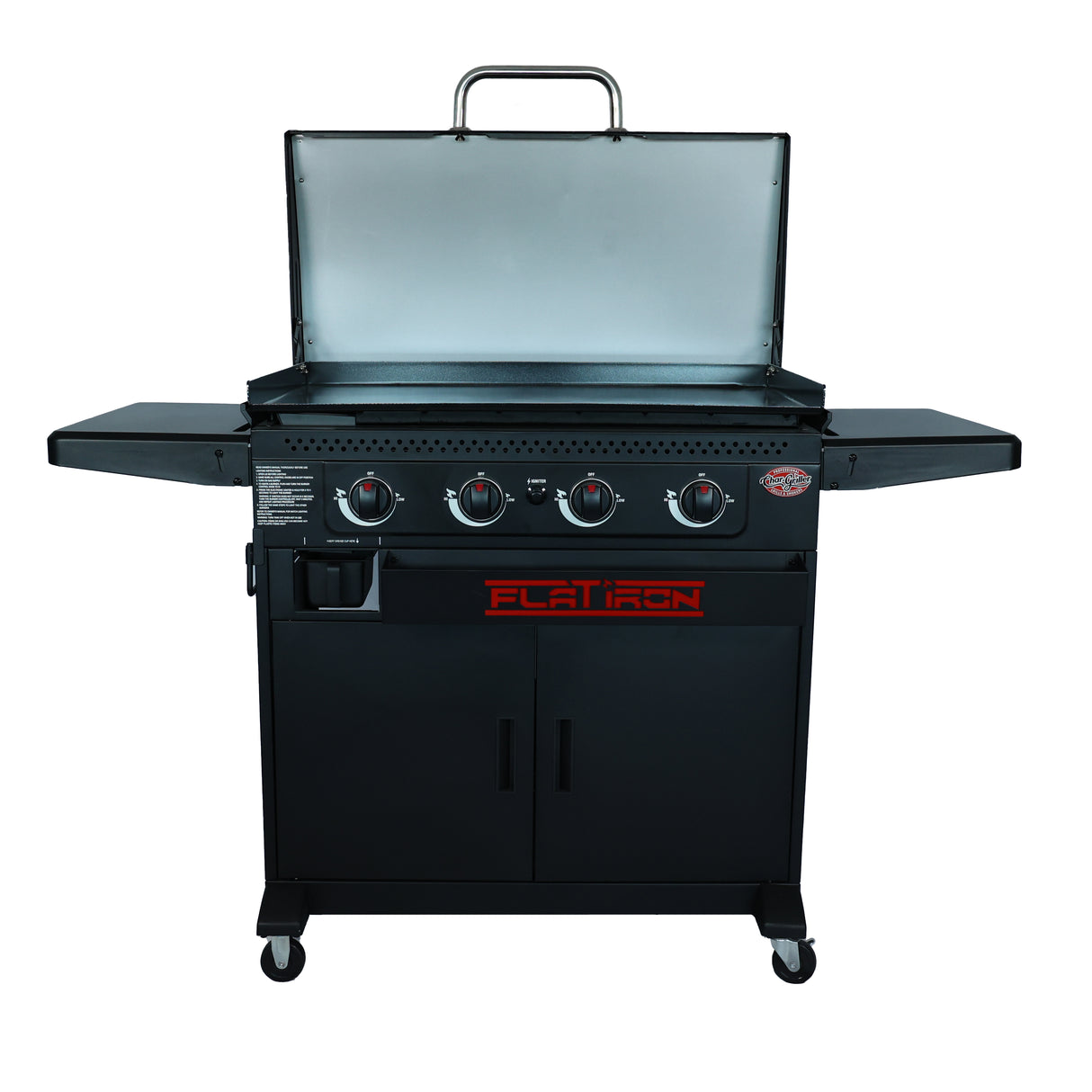 Char-Griller® Flat Iron™ Premium 4-polttimon kaasukäyttöinen parilagrilli