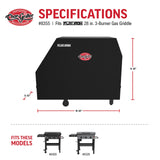 Char-Griller® Suojapeite Flat Iron™ 3-polttimon parilagrillille