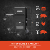 Masterbuilt Gravity Series® 600 Digitaalinen WiFi Hiiligrilli & Savustin