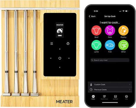 Meater pro XL paistomittari- yhdistettynä puhelimeen