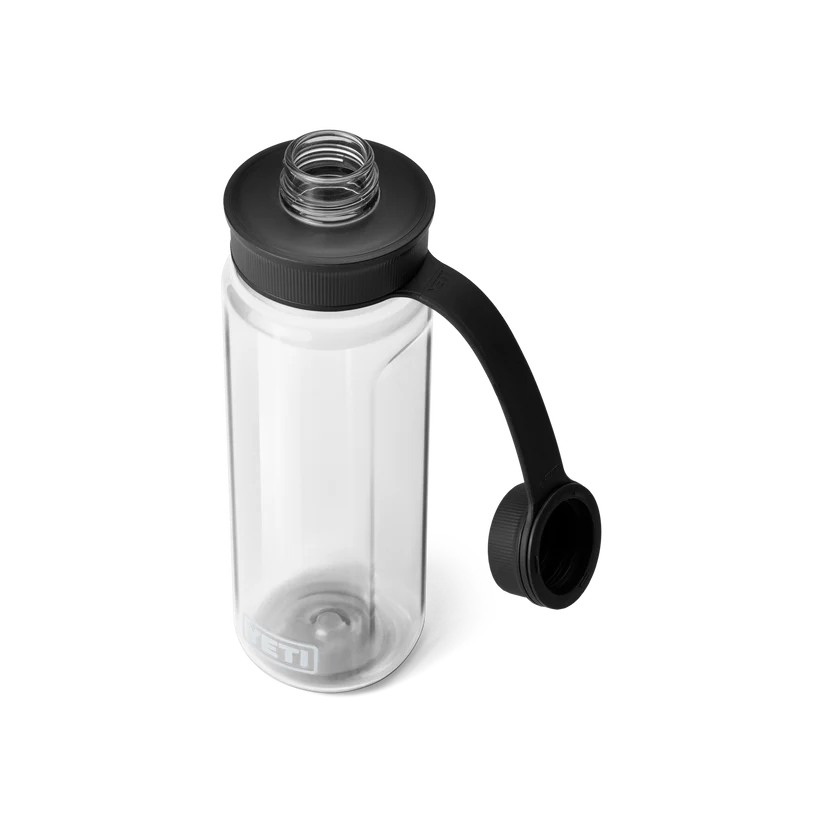 Grillitukusta saatava Yeti Yonder 750 ml vesipullo on tiivis ja kahdella korkilla varustettu.