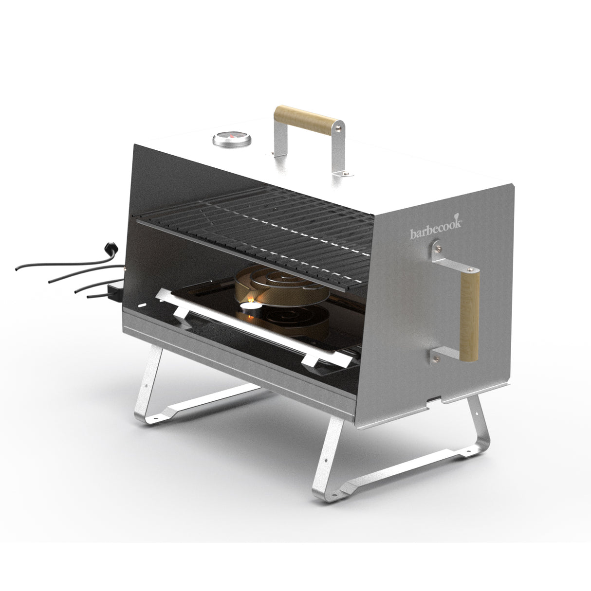 Barbecook Otto 2.0 stainless steel electric smoker 26x26x47cm | Tulossa varastoon Maaliskuussa 2026