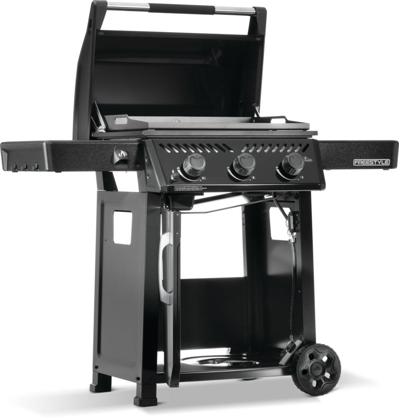 napoleon freestyle 24 plancha -ovet ja kansi auki