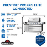 Napoleon Prestige Pro665  mitat