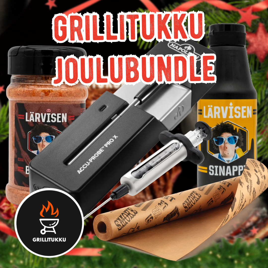 Grillitukku Joulubundle Napoleon langaton paistomittari ja mausteet